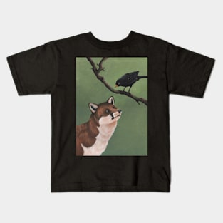 Fox and Blackbird Kids T-Shirt